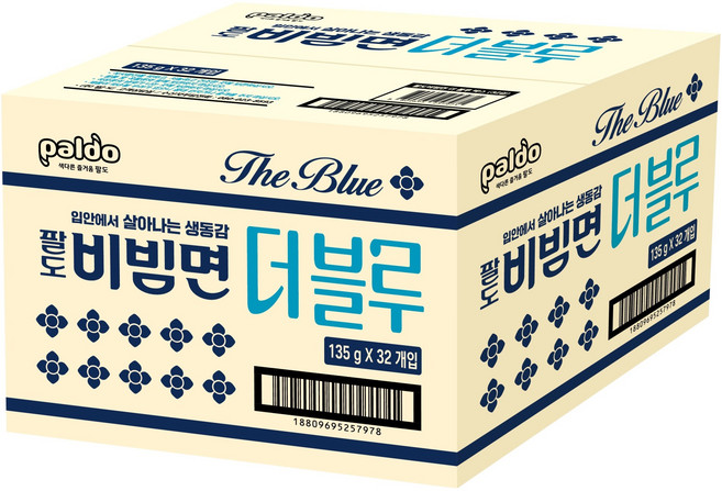 팔도비빔면 더블루 135g, 32개
