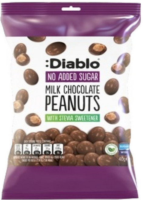 디아블로슈가프리 무가당 밀크 초콜릿 피넛, 40g, 1개