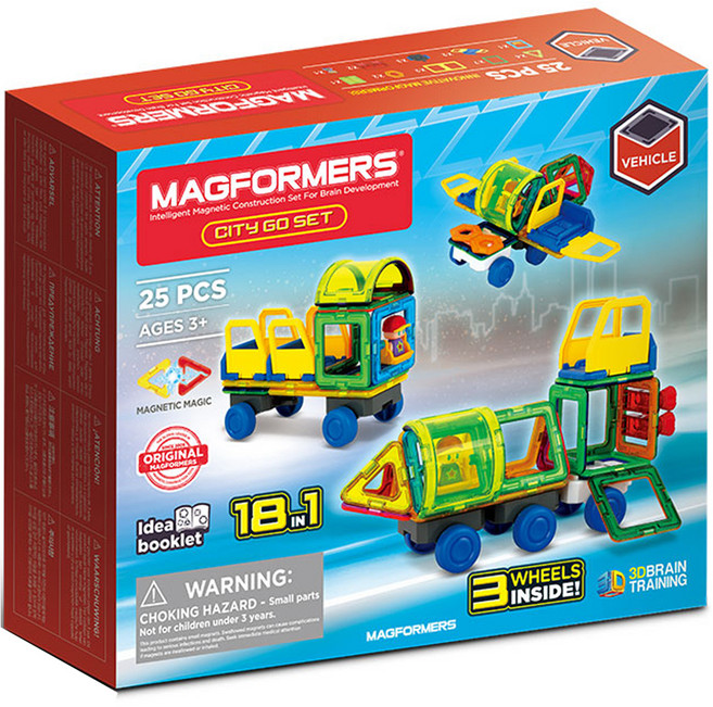 맥포머스 시티 고 세트 25p, 혼합색상, 1세트