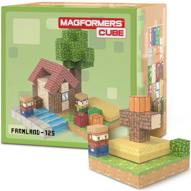맥포머스 큐브팜랜드 세트, 혼합색상, 1세트