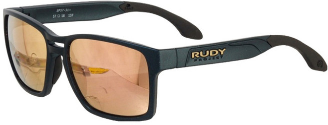RUDY PROJECT SpinAir 57 金屬夜間霧面多層鍍膜太陽眼鏡, 玫瑰金, 1個