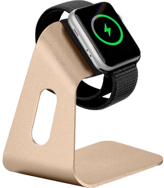리아몬트 애플워치 충전 거치대, 1개, 골드