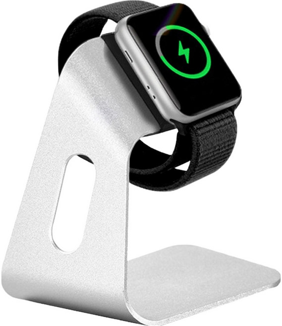 리아몬트 애플워치 충전 거치대, 1개, 실버