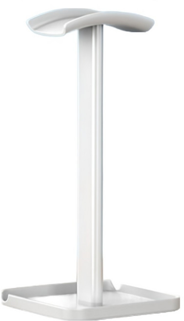 블랑하우스 알루미늄 플라스틱 헤드셋 스탠드 거치대, 화이트, 1개, Z10