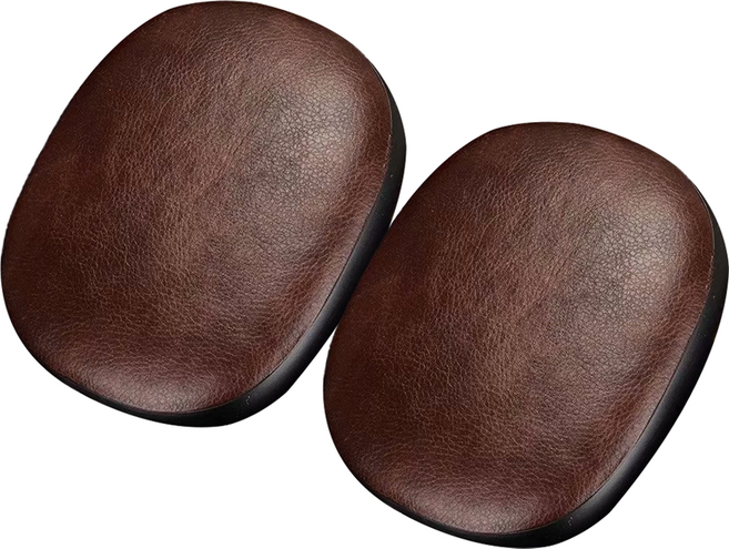해피앤굿 Apple AirPods Max 페블 보호 케이스 2p 세트, 브라운, 1세트