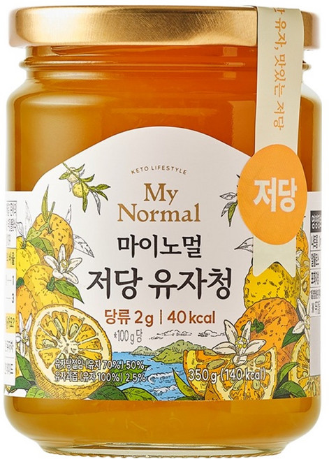 마이노멀 국내산 저당 유자청, 1개, 1개입, 350g