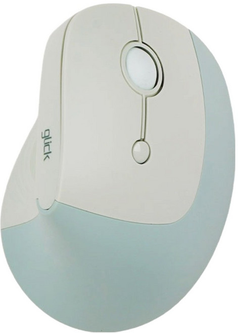 지클릭커 오피스프로 버블 휠 블루투스 인체공학 손목보호 버티컬 무선 마우스, 그린, OPV20