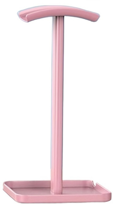 블랑하우스 알루미늄 플라스틱 헤드셋 스탠드 거치대, 핑크, 1개, Z10