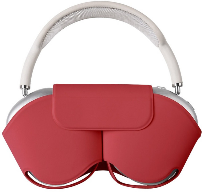 해피앤굿 Apple airpodsmax 헤드폰 보호 커버, 레드, 1개