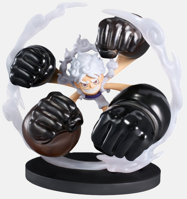 반프레스토 원피스 월드 콜렉터블 피규어 스페셜 몽키 D 루피 기어5 고무고무 던 개틀링 피규어, 1개