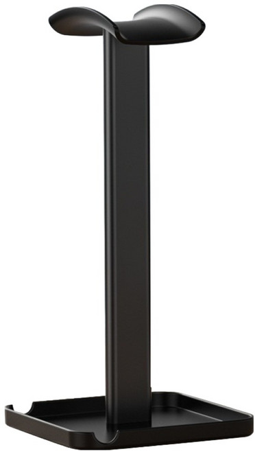 블랑하우스 알루미늄 플라스틱 헤드셋 스탠드 거치대, 블랙, 1개, Z10