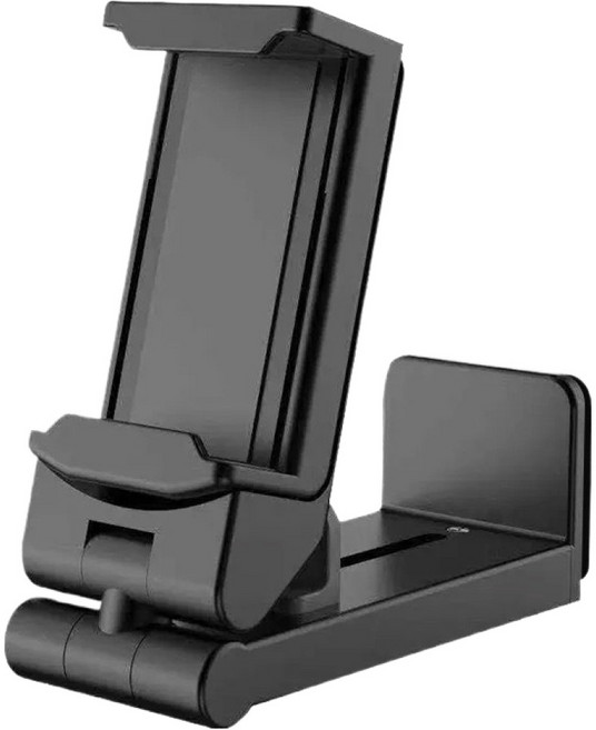 슈퍼굿즈 휴대용 접이식 휴대폰 거치대, 블랙, 1개