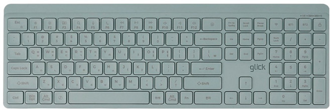 지클릭커 사일런스 L 로우프로파일 풀윤활 블루투스 이지스위치 무소음 풀배열 무선 키보드, 제조사축, WK110B, 올리브그린