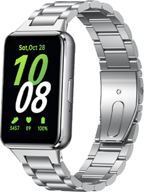 우먼스9999 메탈 스트랩, 실버, 1개