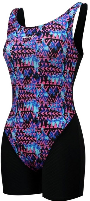 아쿠아티카 여성용 2부 실내 수영복 일반용 수경 7종 세트 AQA2803