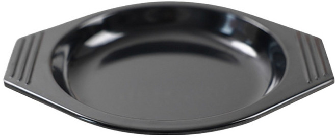 웰롯 고무나무 멜라민 단열 뚝배기받침 블랙, 1개