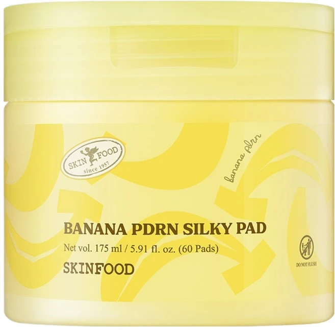 스킨푸드 바나나 피디알엔 실키 패드, 60매입, 175ml, 1개 - 쿠팡
