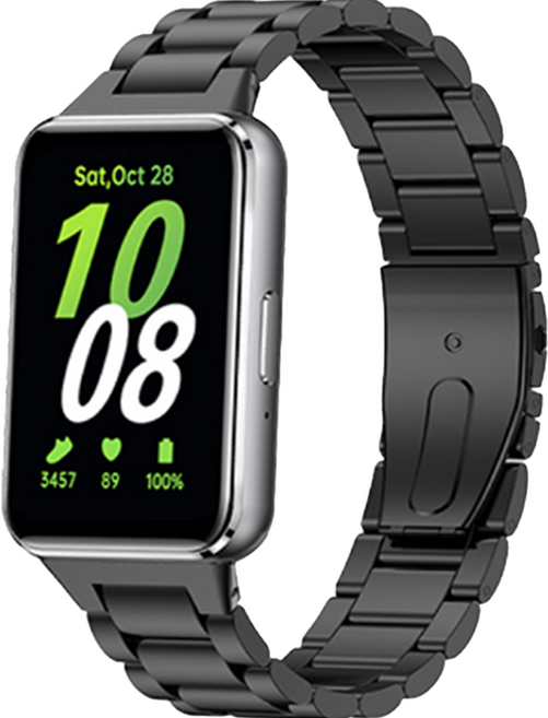 우먼스9999 메탈 스트랩, 블랙, 1개