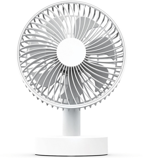 자이온 미니 무선 C타입 탁상용 선풍기, 화이트, ZPW-DF3000-WH