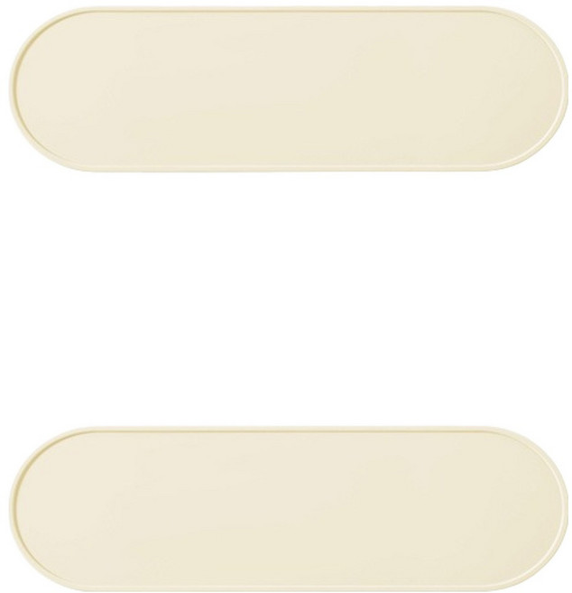 블럭마트 파스텔 실리콘 식탁매트, 크림, 2개, 대형(30.6 x 10.7 cm)