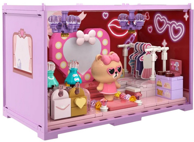 라인프렌즈 빌딩 블록 4048, 초코, 1개