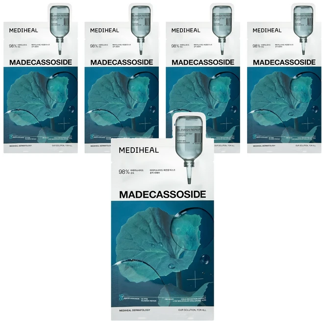 메디힐 마데카소사이드 흔적리페어 에센셜 마스크팩 24ml, 5개, 1개입 - 쿠팡