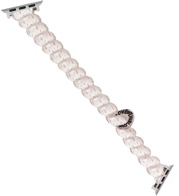 젤센 스마트워치 젤리 스프링 루프 스트랩 38 / 40 / 41 / 42 mm, 핑크도트, 1개