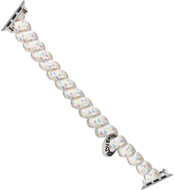 젤센 스마트워치 젤리 스프링 루프 스트랩 38 / 40 / 41 / 42 mm, 스프링클, 1개