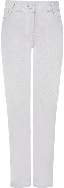 크로커다일 여성용 백포켓 체인장식 일자핏 데님 CLDSDP102