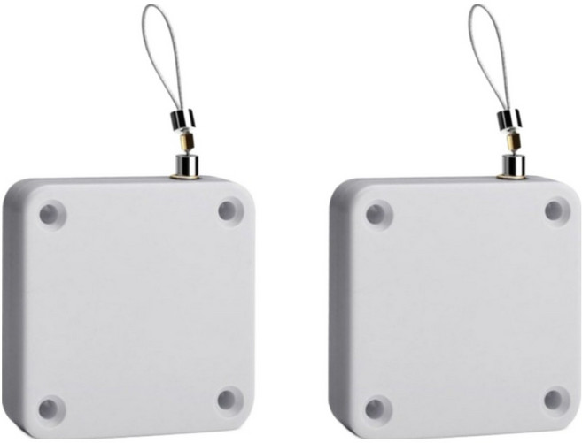 온트리 자동 와이어 도어클로저, 화이트, 2개