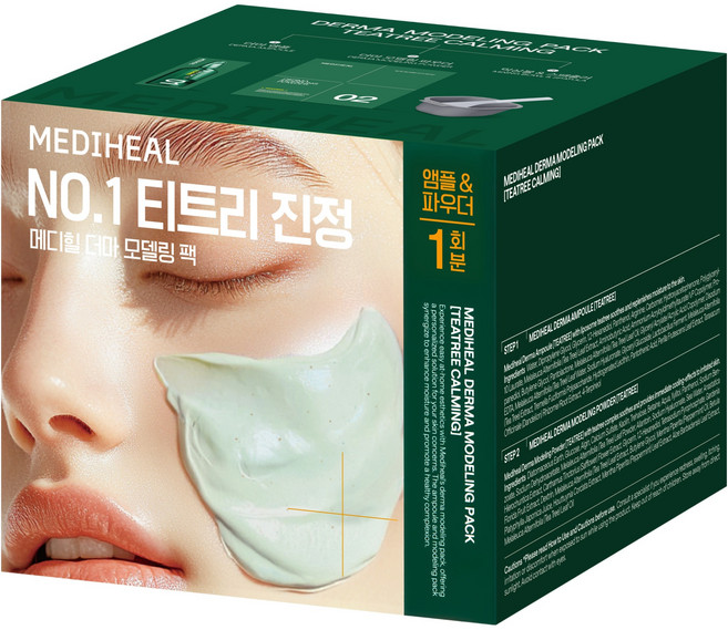 메디힐 티트리 진정 더마 모델링 팩, 1개입, 1개