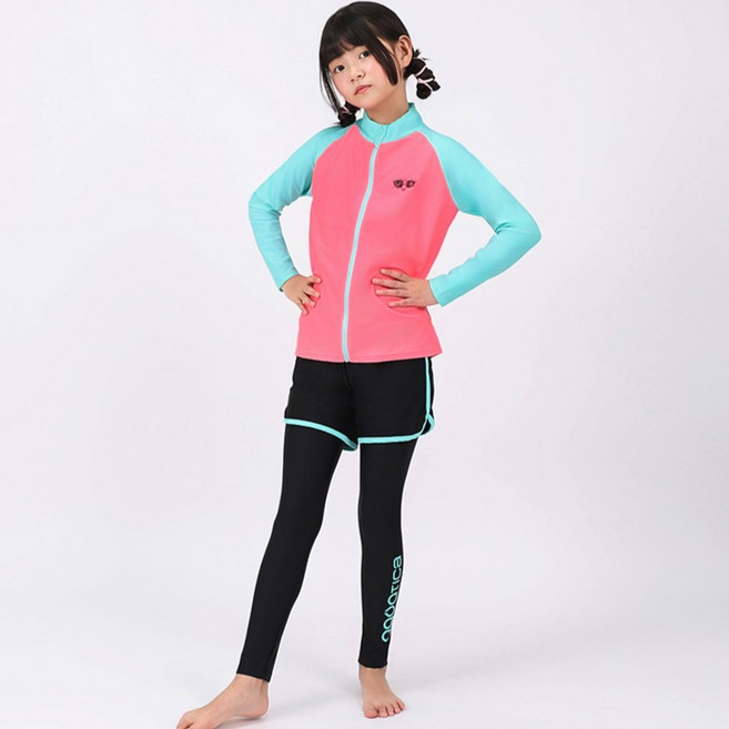 아쿠아티카 집업래쉬가드 일반용 수경 5종 세트 AQA338