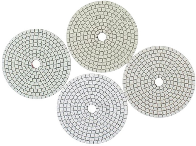 대리석 연마용 다이아몬드 패드 100mm x 4p 세트, 1세트