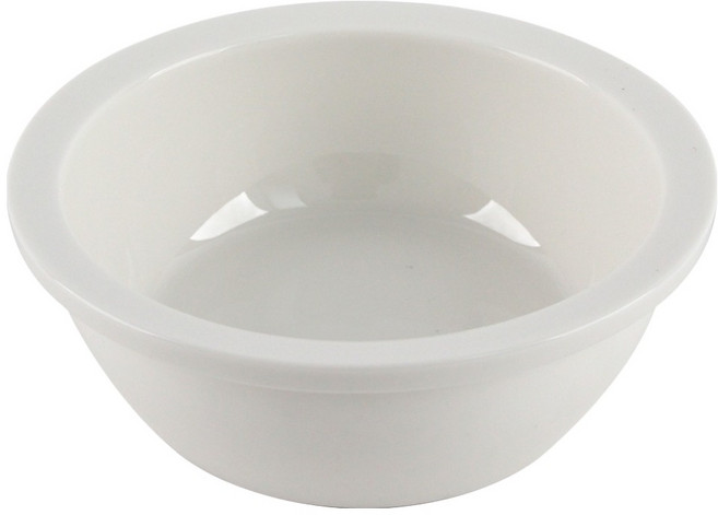 도그아이 반려동물 도자기 밥그릇 물그릇, 화이트, 1개