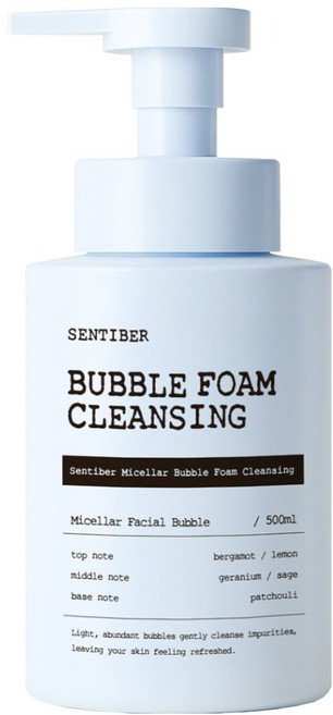 센티베르 미셀라 버블 폼클렌징, 1개, 500ml