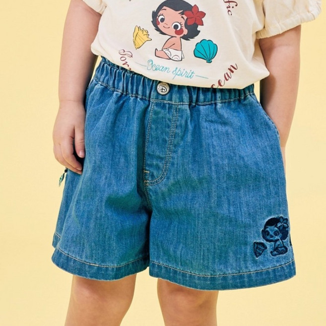 Disney 迪士尼 baby 莫娜丹寧短褲