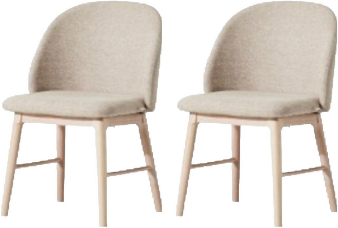 한샘 도노 6000 컴피 식탁의자 방문설치, 베이지, 2개