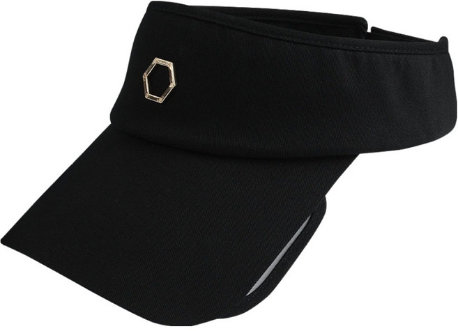 페르시안캣 남성용 헥사곤 슬라이드 골프모자 P52MCP14, 블랙, 1개