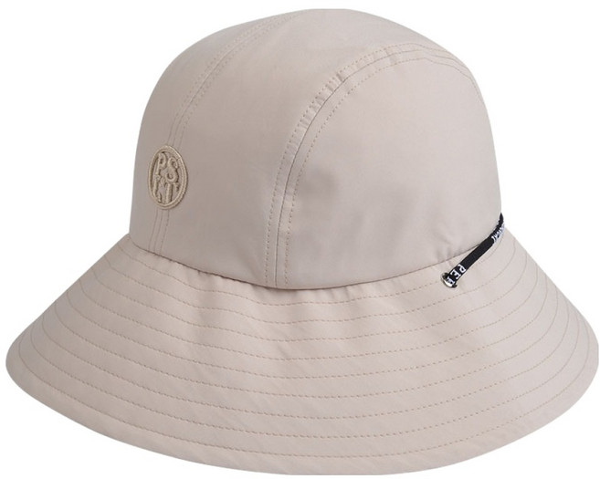 페르시안캣 언발란스 자수로고 버킷햇 P52UCP11, 베이지, 1개