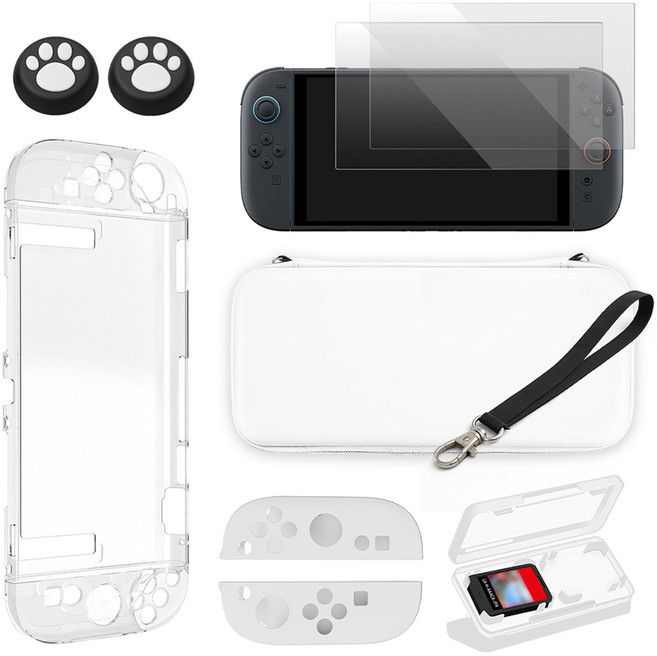 스페이스쉴드 닌텐도 스위치 2 호환 액세서리 올인원 7종 세트, 혼합색상, 1세트