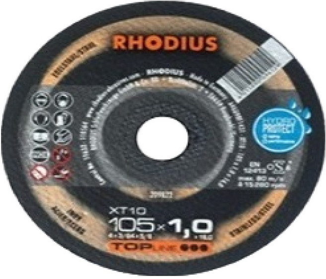 RHODIUS 高級型切割片 105 x 1 x 16 mm 10入, 1個