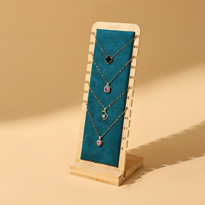 DU 원목 디스플레이 촬영 소품 목걸이 진열대