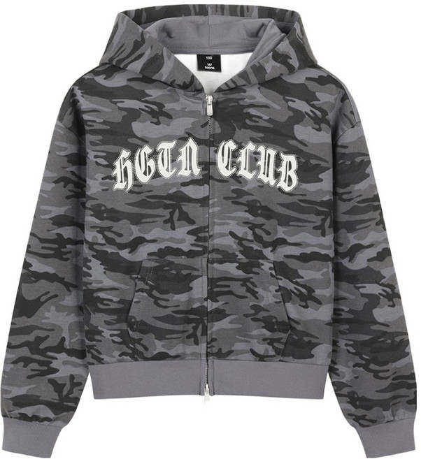 행텐틴즈 카모 후드 집업