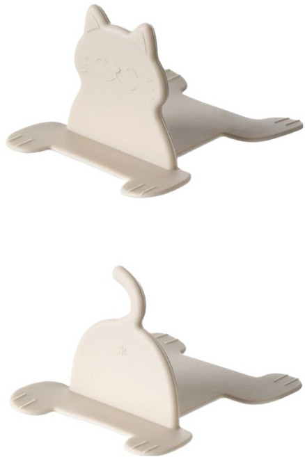 온예리 변기 커버 휴대용 손잡이 2종 세트, 베이지