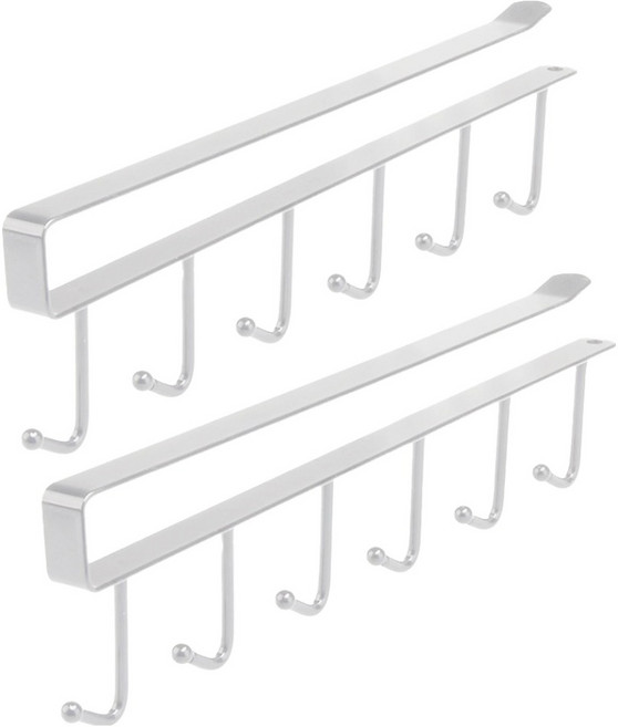 메종드아야 옷장 정리 수납 걸이, 화이트, 2개