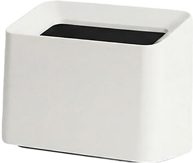 히키스 OFFISYS 데스크테리어 URBAN 오피스 사무실 책상 오픈 휴지통, 화이트