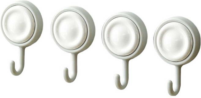 온예리 접착식 다기능 후크, 화이트, 4개