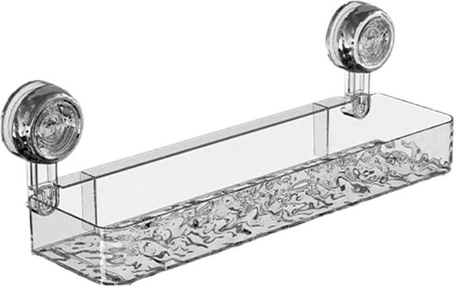 라라공방 강력 무타공 흡착 다용도 욕실걸이, 블랙, 1개