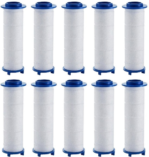 스프렉스 온오프 수압상승 샤워기 헤드 PP필터, 10개, 실버