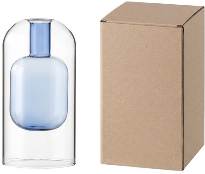 픽노아 예술적인 디자인의 투병 더블 유리 꽃병, 디자인 9